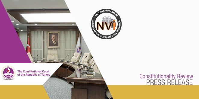 Press Release Concerning the Decision Dismissing the Request for Annulment of Certain Provisions of the Civil Registration Services Act